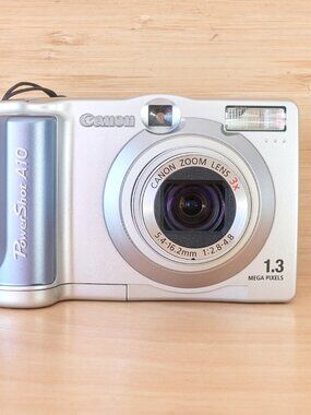 Canon PowerShot A10 1.3MP Digital Camera 3x Optical Zoom Tested Working